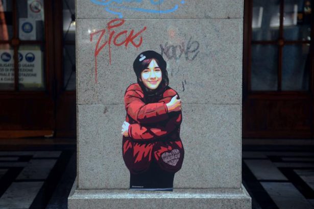 Il murales per Giulia Cecchettin