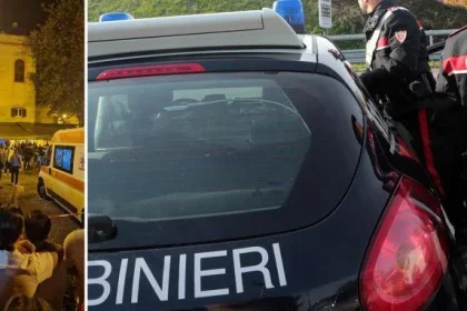 Folla sul luogo dell'omicidio di Paolo Taormina a Palermo